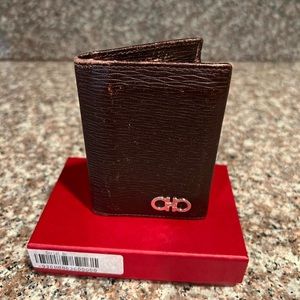 Ferragamo card wallet with ID view